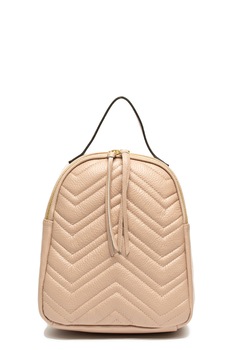 Antonia Moretti, Rucsac de piele cu cusaturi decorative, Roz prafuit Antonia Moretti, Rucsac de piele cu cusaturi decorative, Roz prafuit