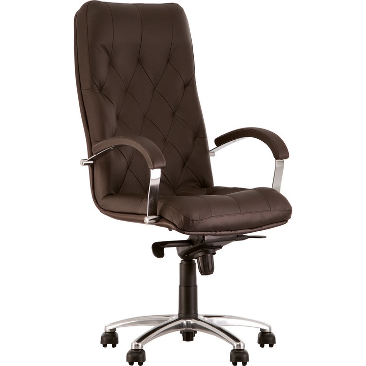 Scaun directorial HAVANA, Brun inchis piele naturala