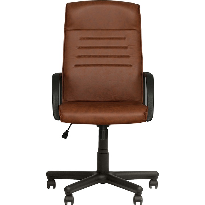 Директорски стол MAGNATE, кафява екологична кожа