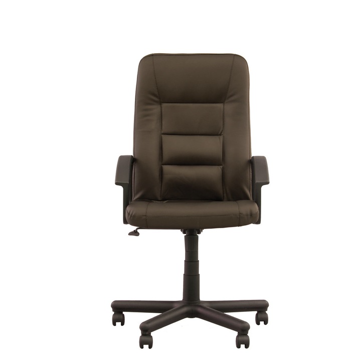 Директорски стол CREATIVE, тъмно кафява екологична кожа