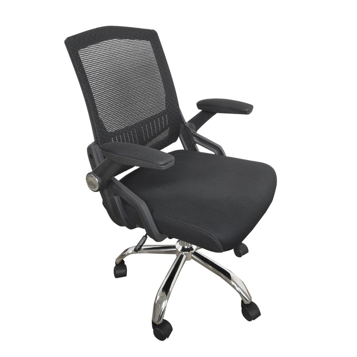 Scaun de birou LOMBARDO, Mesh, Negru