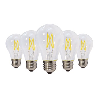 Set 5 becuri LED 5W (40W) OptonicaLED, E27, lumina calda, 2800K, 600lumeni Set 5 becuri LED 5W (40W) OptonicaLED, E27, lumina calda, 2800K, 600lumeni