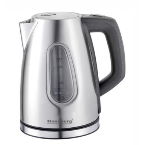 Cana fierbator Hausberg HB-3607eu, Oprire automata, 2200 W, 1.7 l, Inox