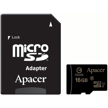 Card microSDHC UHS-I 16GB clasa10 cu adaptor SD, Apacer Card microSDHC UHS-I 16GB clasa10 cu adaptor SD, Apacer