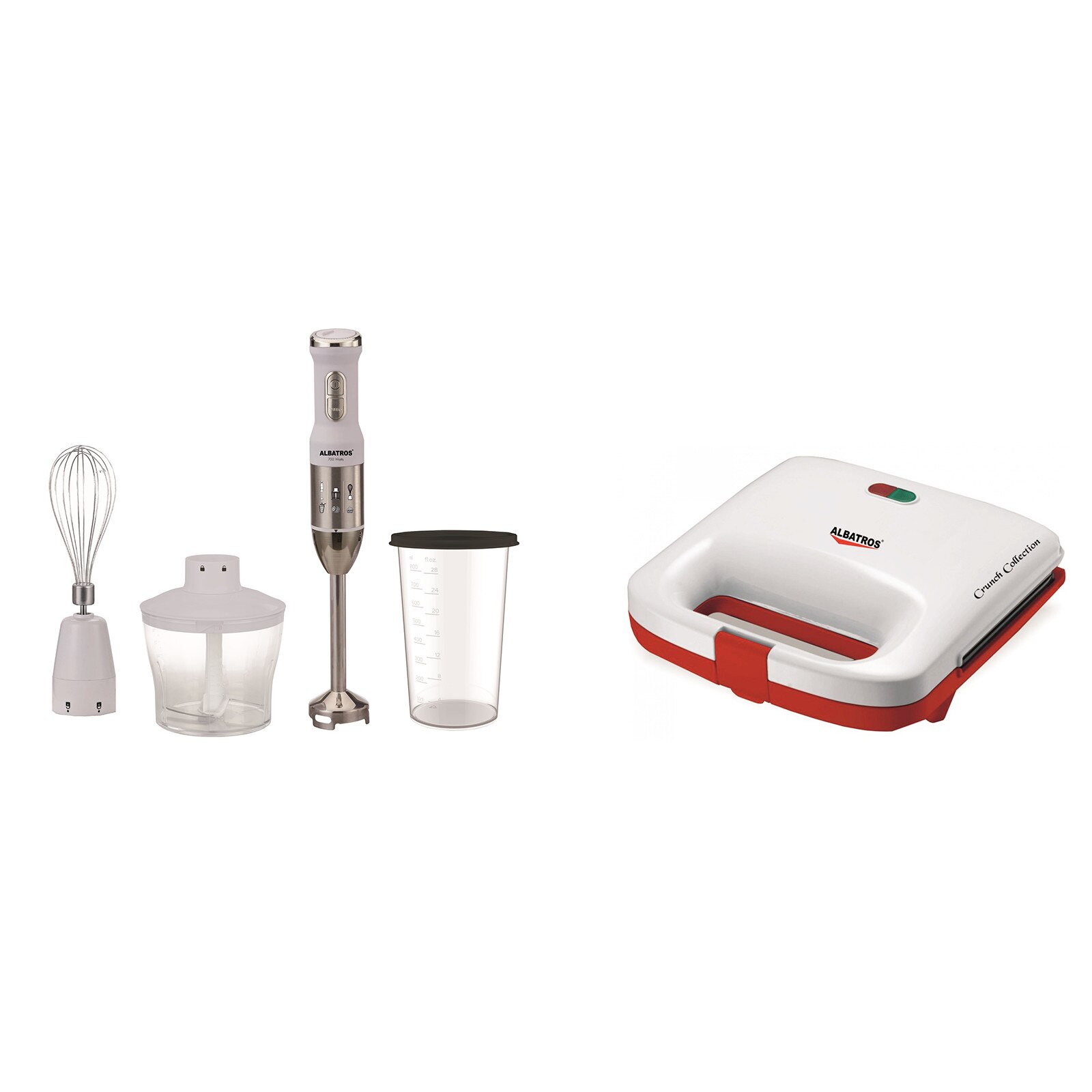 Pachet Albatros Multiblender Albatros MB700A, Sandwichmaker Albatros S2A-750