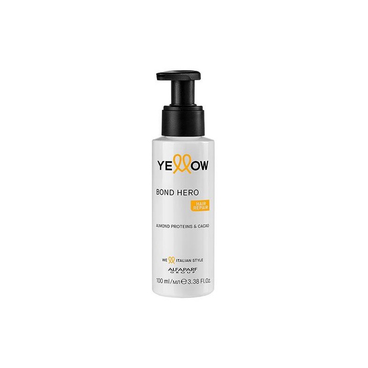 Hajvédő Booster Yellow Bond Hero Almond Proteins & Cacao 100ml