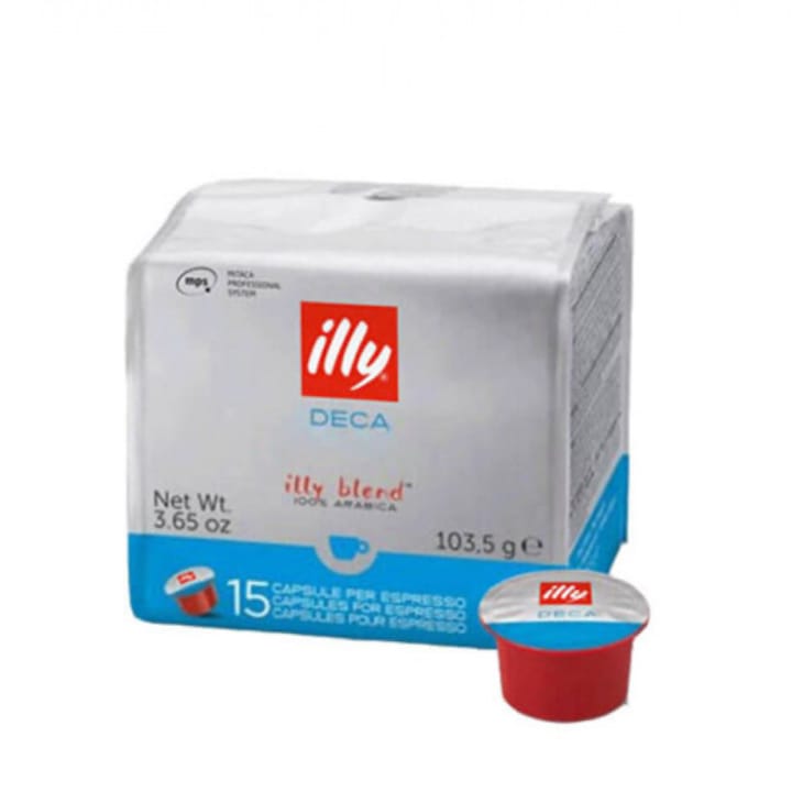 Кафе капсули Illy Espresso Decaf, безкофеиново кафе за система MPS, 100 gr., 15броя