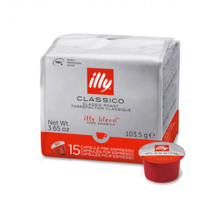 Кафе капсули Illy Espresso Classico, 100 гр., за система MPS, 15 броя