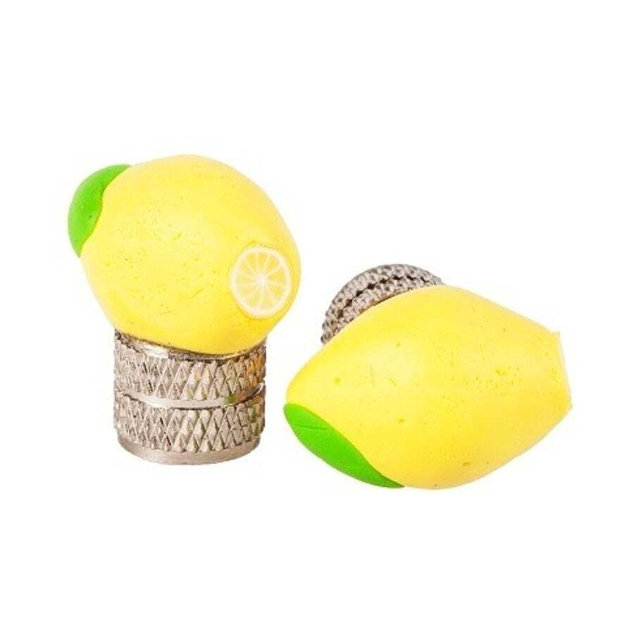 Set 2 x accesorii roata bicicleta, Bike Belle, Plastic, Galben