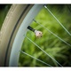 Set 2 x accesorii roata bicicleta, Bike Belle, Plastic, Roz/Bej