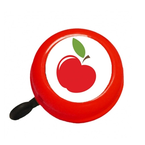 Sonerie din metal pentru bicicleta Bike Belle APPLE, Rosu