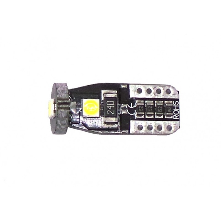 MotoLEDy 2 db LED izzó, T10, W5W, W3W, W10W, W2.1x9.5d, W16W, 194, 2825 12V-18V 3W CANBUS 240lm