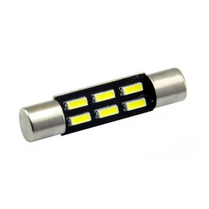 TY-T6, T6.3 cső alakú LED izzó, 31 mm, 24V-32V, 1.2W, CANBUS, 96lm