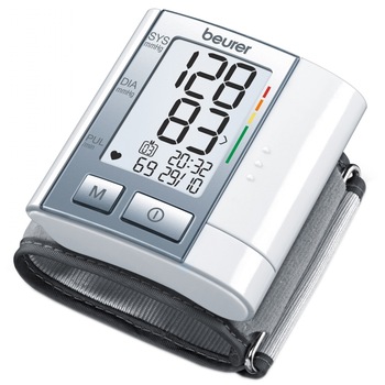 Tensiometru electronic de incheietura Beurer BC40, Detecteaza aritmia, Alb Tensiometru electronic de incheietura Beurer BC40, Detecteaza aritmia, Alb