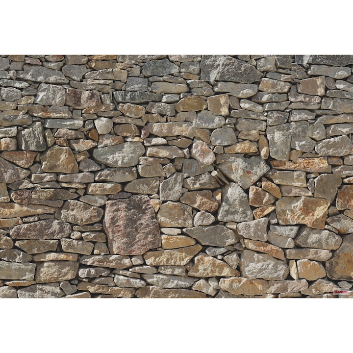 Тематичен тапет с имитация на камък Komar XXL4-727 сиво/кафяво 368 X 248 см (ДxВ)