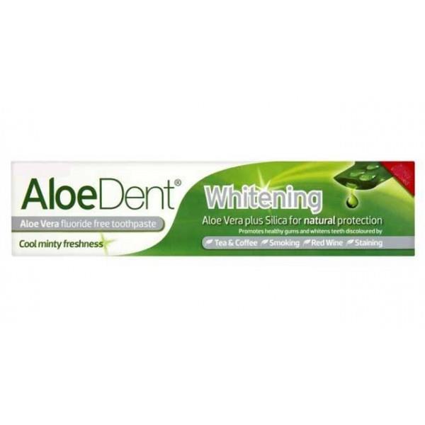 Pasta Dinti cu Aloe Vera si Siliciu Whitening fara Fluor Herbavit 100ml
