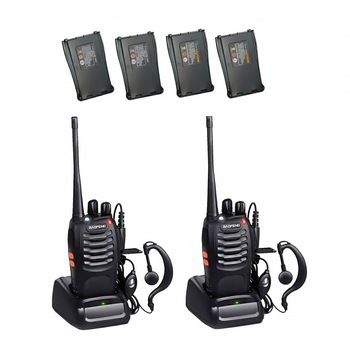 Set 2 Statii radio portabile emisie receptie PROGRAMATE cu 4 acumulatori, Walkie Talkie, Baofeng BF-888S, programate in banda de licenta LIBERA, casca originala Baofeng, husa Talus casti inclusa Set 2 Statii radio portabile emisie receptie PROGRAMATE cu 4 acumulatori, Walkie Talkie, Baofeng BF-888S, programate in banda de licenta LIBERA, casca originala Baofeng, husa Talus casti inclusa
