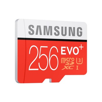 Card de memorie Samsung Micro-SDXC EVO Plus 256GB, Class 10 cu adaptor SD Card de memorie Samsung Micro-SDXC EVO Plus 256GB, Class 10 cu adaptor SD