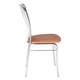 Scaun dining MF Neron, cadrul cromat, PU, aramiu