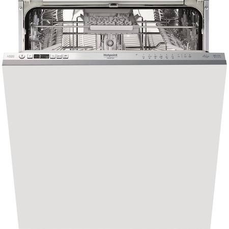Masina de spalat vase incorporabila Hotpoint HIO3C21CW, 14 seturi, 9 programe, Clasa A++, Motor Inverter, 3D Zone Wash, 60 cm