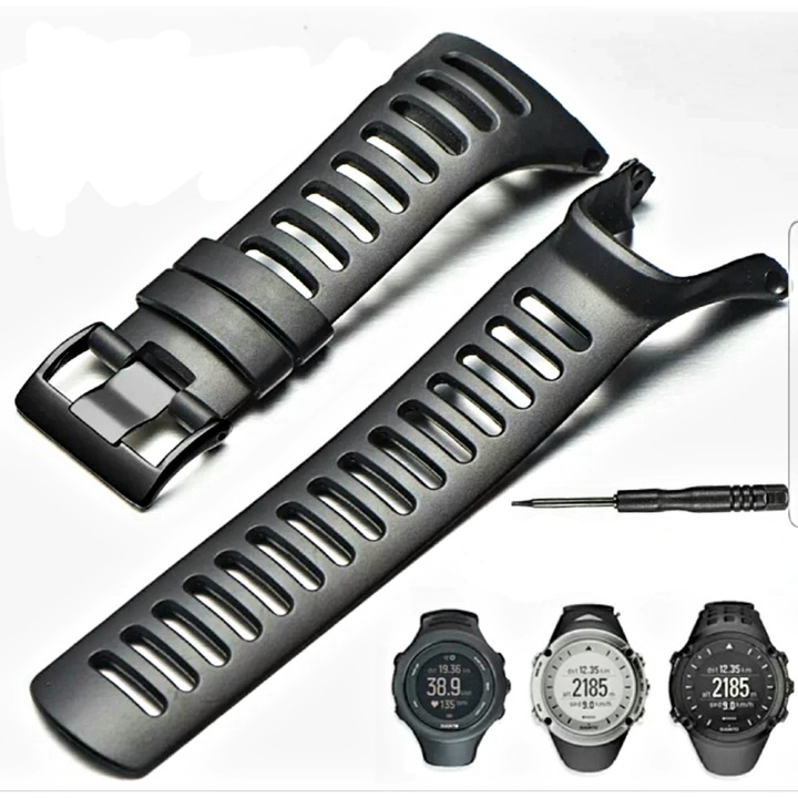 Smart Pulse óraszíj SUUNTO Ambit 1 2 3 4, Peak 2R 2S 3S 3R zafír fekete készülékhez