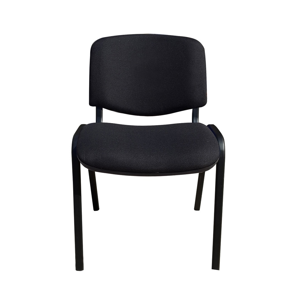 Scaun vizitator GOA BLACK, Negru stofa cagliari