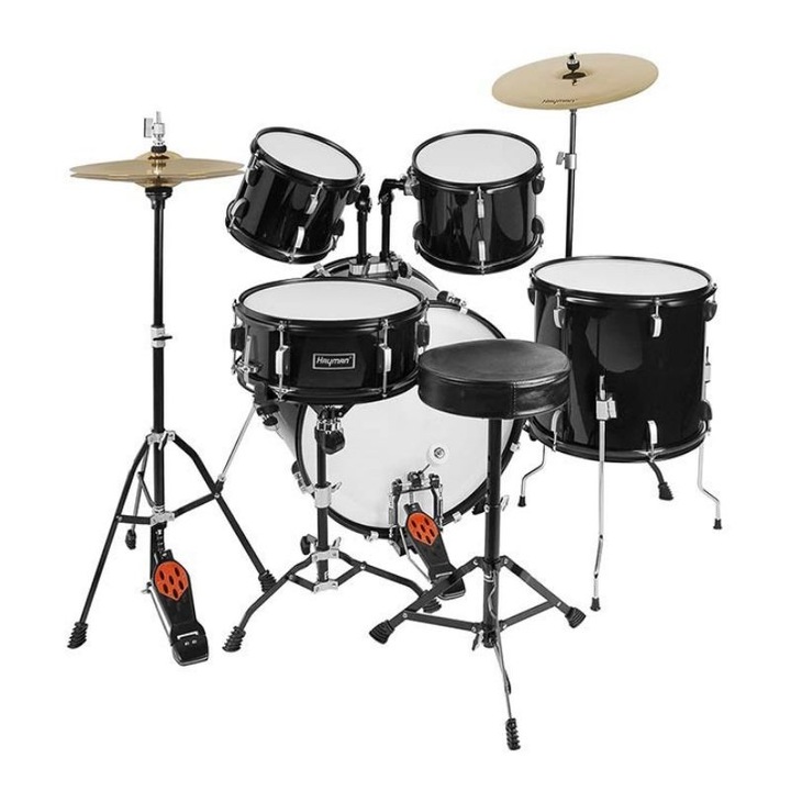 Комплект акустични барабани Hayman HM100-BK Deluxe