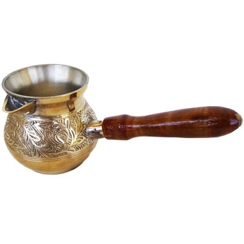 Ibric Cafea Handmade, Auriu, Treasure, India, Alama, 200ml Ibric Cafea Handmade, Auriu, Treasure, India, Alama, 200ml