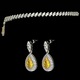 Set placat cu Aur 18K si Diamante, Artemis Platinum & Yellow