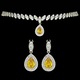 Set placat cu Aur 18K si Diamante, Artemis Platinum & Yellow