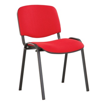 Scaun vizitator FELICIA Black, Rosu stofa cagliari Scaun vizitator FELICIA Black, Rosu stofa cagliari