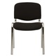 Scaun vizitator GOA CHROME, Negru stofa cagliari