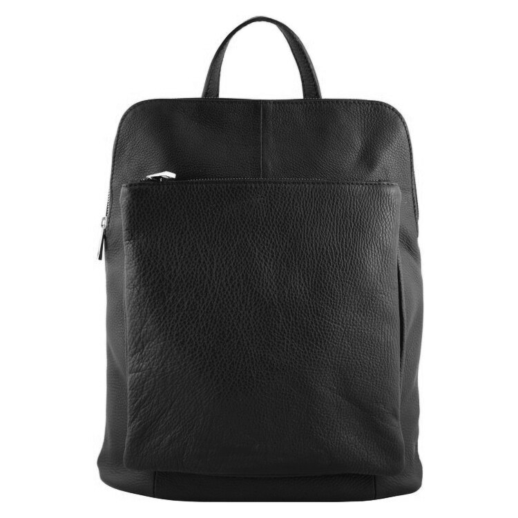 Rucsac Patrizia din piele naturala pentru femei, negru