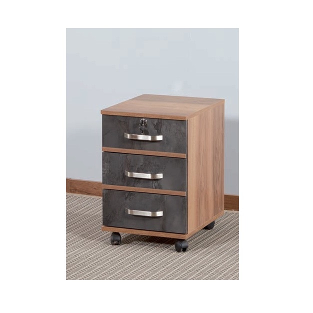 Comoda Lathed Alpino, 400mm x 475 mm x 595 mm, bej/maro