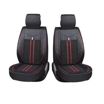 Set Huse Scaune Auto Flexzon 1+1 Universale LUX Piele ecologica/Textil Negru/Rosu Set Huse Scaune Auto Flexzon 1+1 Universale LUX Piele ecologica/Textil Negru/Rosu