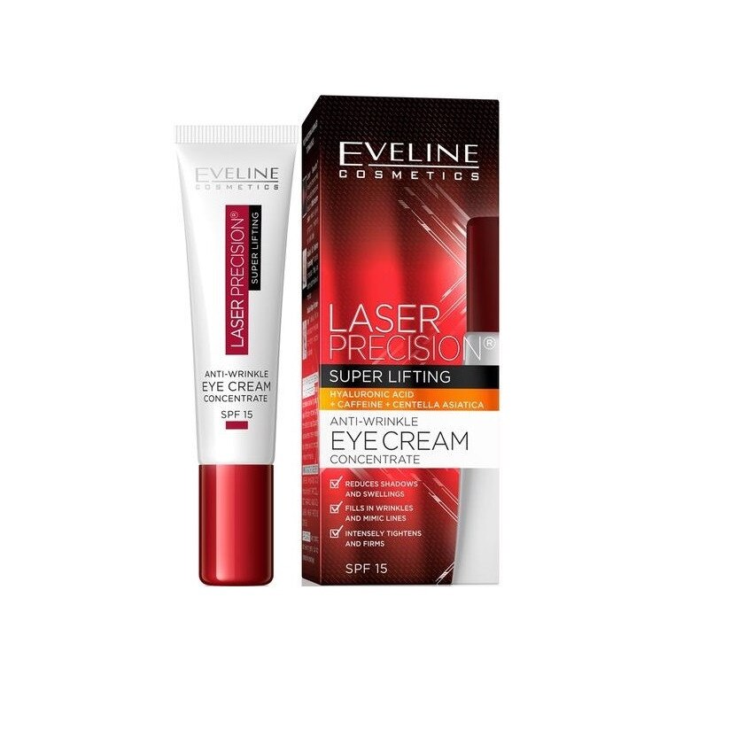 Crema de ochi, Eveline Cosmetics, Laser Precision Super Lifting, SPF 10, 15 ml