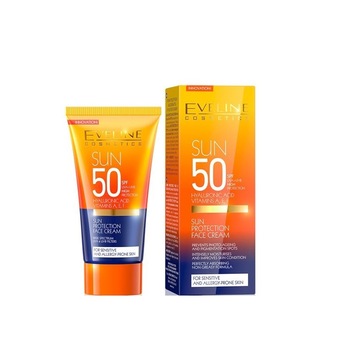 Crema de fata cu protectie solara, Eveline Cosmetics, SPF 50 +, 50 ml Crema de fata cu protectie solara, Eveline Cosmetics, SPF 50 +, 50 ml
