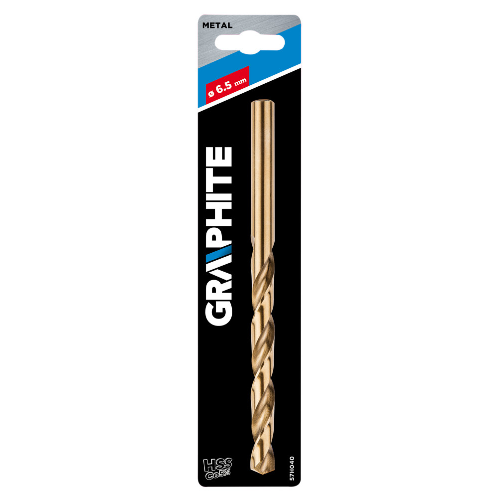 Burghiu pentru metal, HSS-Co, 6.5 mm, Graphite 57H040