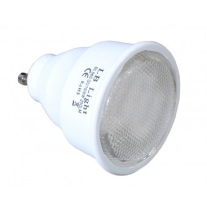 Lampa de economisire a energiei LB Light GU10, 6W, 6400K