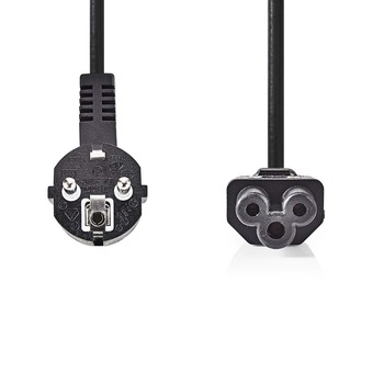 Cablu de alimentare Schuko tata cotit - IEC-320-C5 2m negru, Nedis Cablu de alimentare Schuko tata cotit - IEC-320-C5 2m negru, Nedis