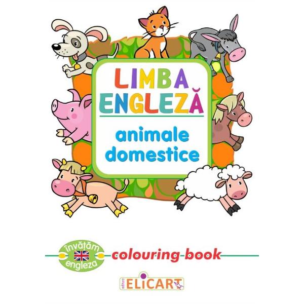 Limba engleza: Animale domestice (Colouring Book)