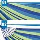 Hamac Tip Balansoar Macvi® cu 2 Tije din Lemn Capacitate 150 kg, Material Rezistent, Albastru, Design Confortabil pentru Gradina, Terasa sau Camping, Verde