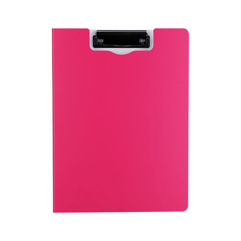 Clipboard dublu A4, Deli F750 02, roz neon
