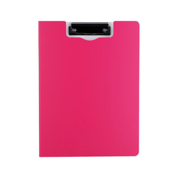 Clipboard dublu A4, Deli F750 02, roz neon Clipboard dublu A4, Deli F750 02, roz neon