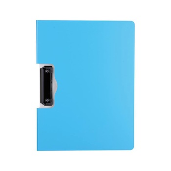Clipboard dublu landscape A4, Deli F751 02, albastru neon Clipboard dublu landscape A4, Deli F751 02, albastru neon