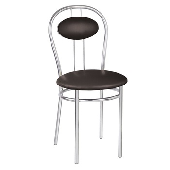 Scaun dining MF TIZIANO, cadrul cromat, PU, Wenge Scaun dining MF TIZIANO, cadrul cromat, PU, Wenge