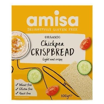 Crispbread (Painici) cu Naut Fara Gluten Bio 100gr Amisa Crispbread (Painici) cu Naut Fara Gluten Bio 100gr Amisa