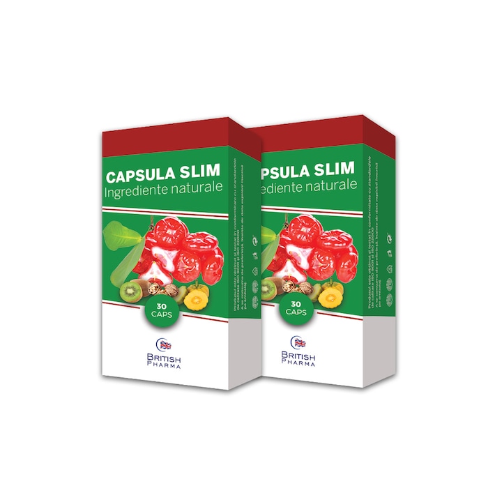 Capsula Slim (fosta Capsula de slabit naturala) 60 capsule , British Pharma