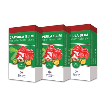 Capsula Slim (fosta Capsula de slabit naturala) 90 capsule , British Pharma Capsula Slim (fosta Capsula de slabit naturala) 90 capsule , British Pharma