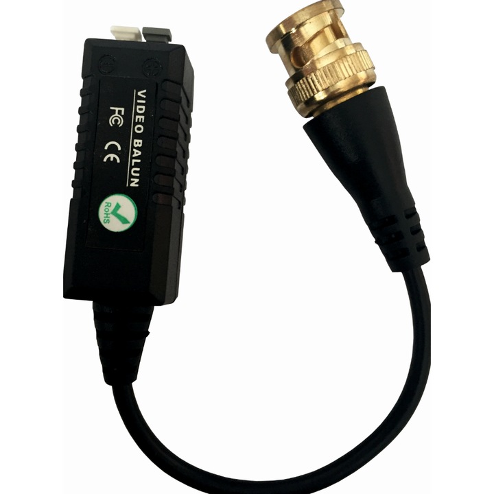 Set Video balun HD Well, cu clip pentru cablu UTP/FTP